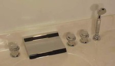 5 Pc Chrome Tub Waterfall faucet best quality in industry free shipping AllBrass