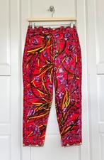 Vintage Emilio Pucci Floral Pants Size IT10 EU 38 Multicolor Designer
