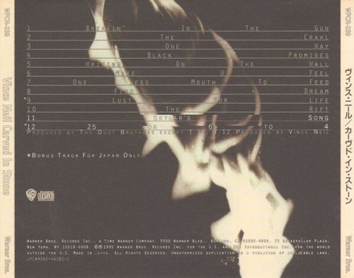 VINCE NEIL Carved In Stone 1996 CD MOTLEY CRUE GLAM/HAIR METAL JAP PRS W/OBI - Picture 6 of 7