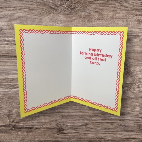 Happy Forking Birthday Card Humor Funny Aunty Acid - Picture 3 of 3