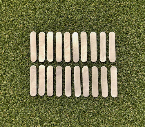 NEW (20pc) Quality High Density Golf Lead Tape Strips (3g Each) - Chrome & Black - Picture 3 of 4