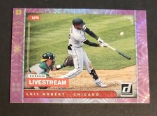 2021 Donruss Baseball Livestream Luis Robert Pink Fireworks #LS2 Chicago