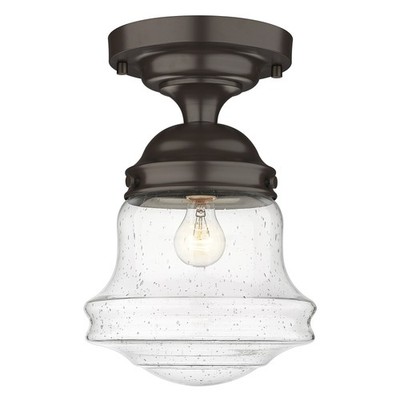 Z-Lite 736F1 Vaughn 6''W Semi-Flush Ceiling Fixture - Bronze