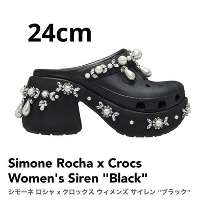 Simone Rocha × crocs 24cm Simone Rocha x Crocs Women's Siren Black 24cm Unused Original Box