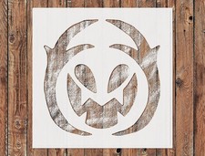 Spooky Halloween Face Stencil Template for DIY Crafts  Wall Art - StencilAir