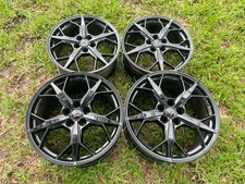 2020-2024 Corvette C8 Trident Stingray Gloss Black Oem Set Wheels Rims 19 20