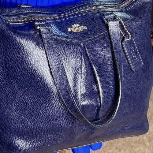 😎😎😎BOLSO BANDOLERA COACH AZUL MARINO Ashley Cuero 2WAY F15445 Foto 4 de 4