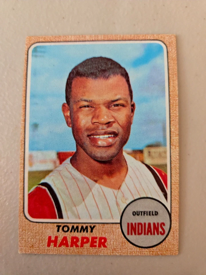 Lote de 9 tarjetas vintage 1968 Topps Cleveland Indians. SAM McDOWELL, TOMMY HARPER Foto 4 de 4