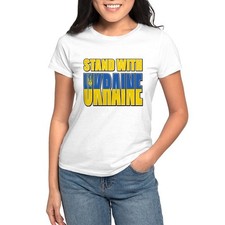 CafePress Stand With Ukraine Women's Value T Shirt Women's T-Shirt 905467297 