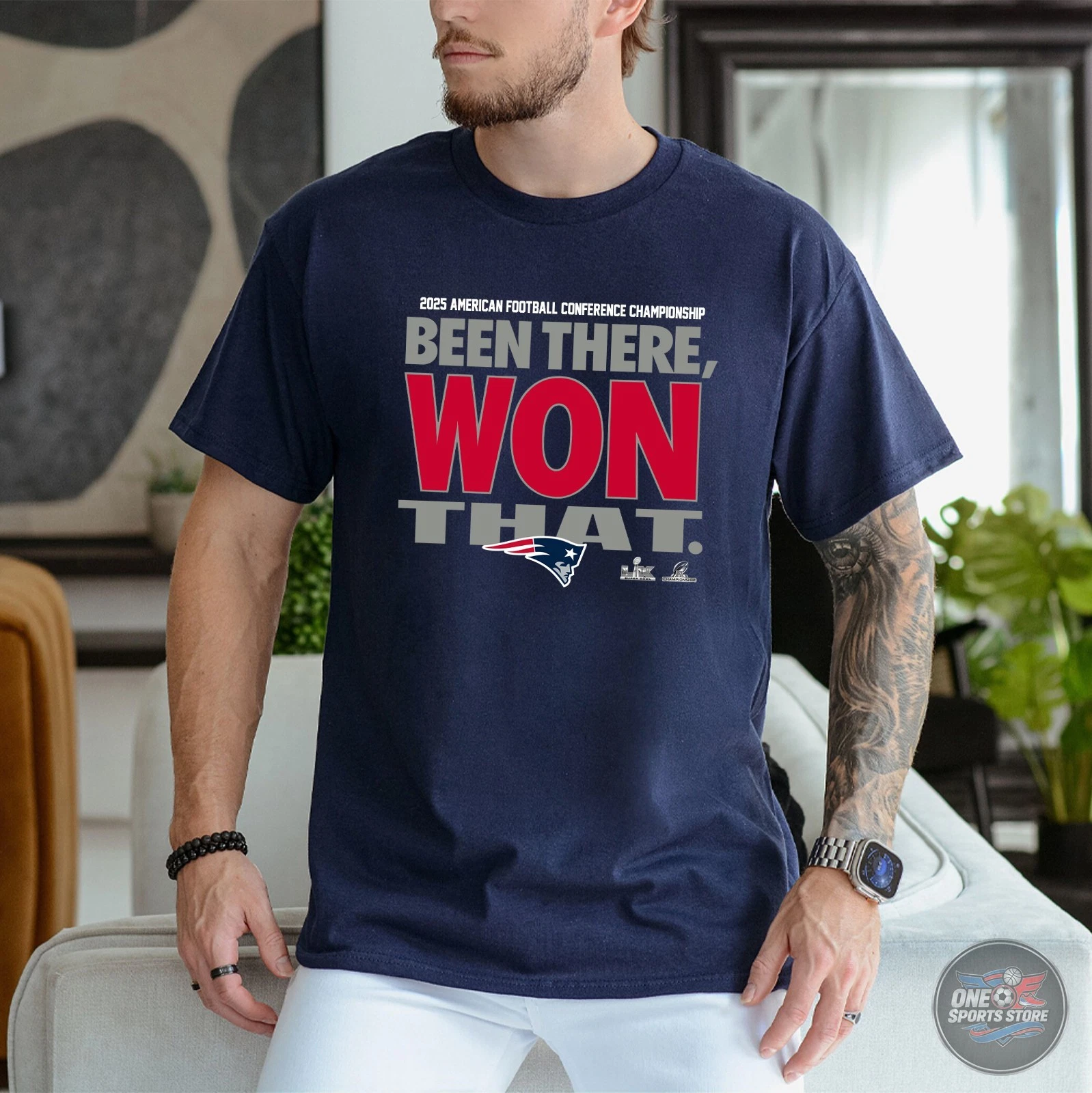 New England Patriots 2025 AFC Champions Been There Won That TShirt