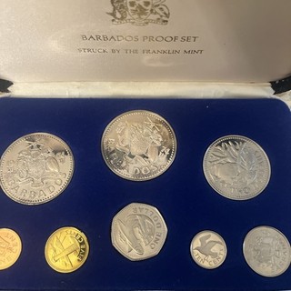 1974 Barbados 8 Coin Proof Set with COA
