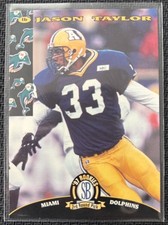 1997 Jason Taylor Scoreboard #54 Rookie Card Miami Dolphins Hall Of Fame RC. rookie card picture