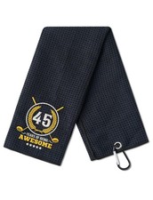 CybGene 45th Birthday Gifts Golf for Men Golfer, Funny Towels