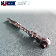 1/4"in Drive Ratchet Handle Socket Wrench 2 in 1 Flexible Head Ratchet 72 Tooth