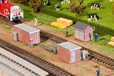 FALLER 120239 3 brick transformer stations 1:87 H0 Gauge # NEW in OVP #