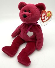 Ty Beanie Babies  Valentina  the Teddy Bear Valentine  s Day w/ Tag Protector