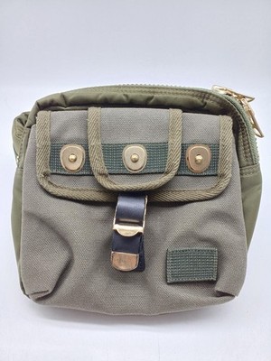 Yoshida Porter x Sacai Herren Gürteltasche Body Bag Nylon Canvas Khaki US:DDP