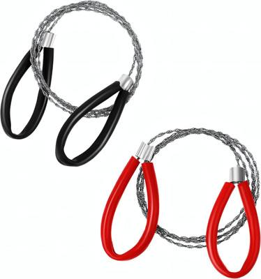 Stainless Steel Cable Saw, 2 PCS Mini Camping Saws Emergency Hand Pocket Surviva