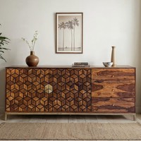 Sideboard Finebuy Anrichte Sheesham Massivholz 180 Cm Kommode TüRen Schubladen