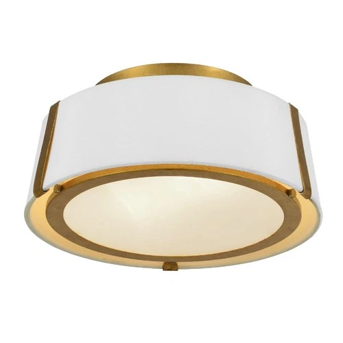 Crystorama Lighting Group FUL-903 Fulton 2 Light 12"W Semi-Flush - Gold - Picture 8 of 12