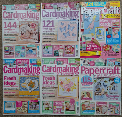 Cardmaking & Papercraft Magazines Bundle x6 PaperCraft Inspirations Craft