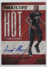 2015-16 Panini NBA Hoops Hot Signatures Lorenzo Brown #HS-LZB Auto 1dm4
