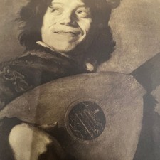 Litografía con impresión artística de Frans Hals The Buffoon c1900 9x10 FL6-3