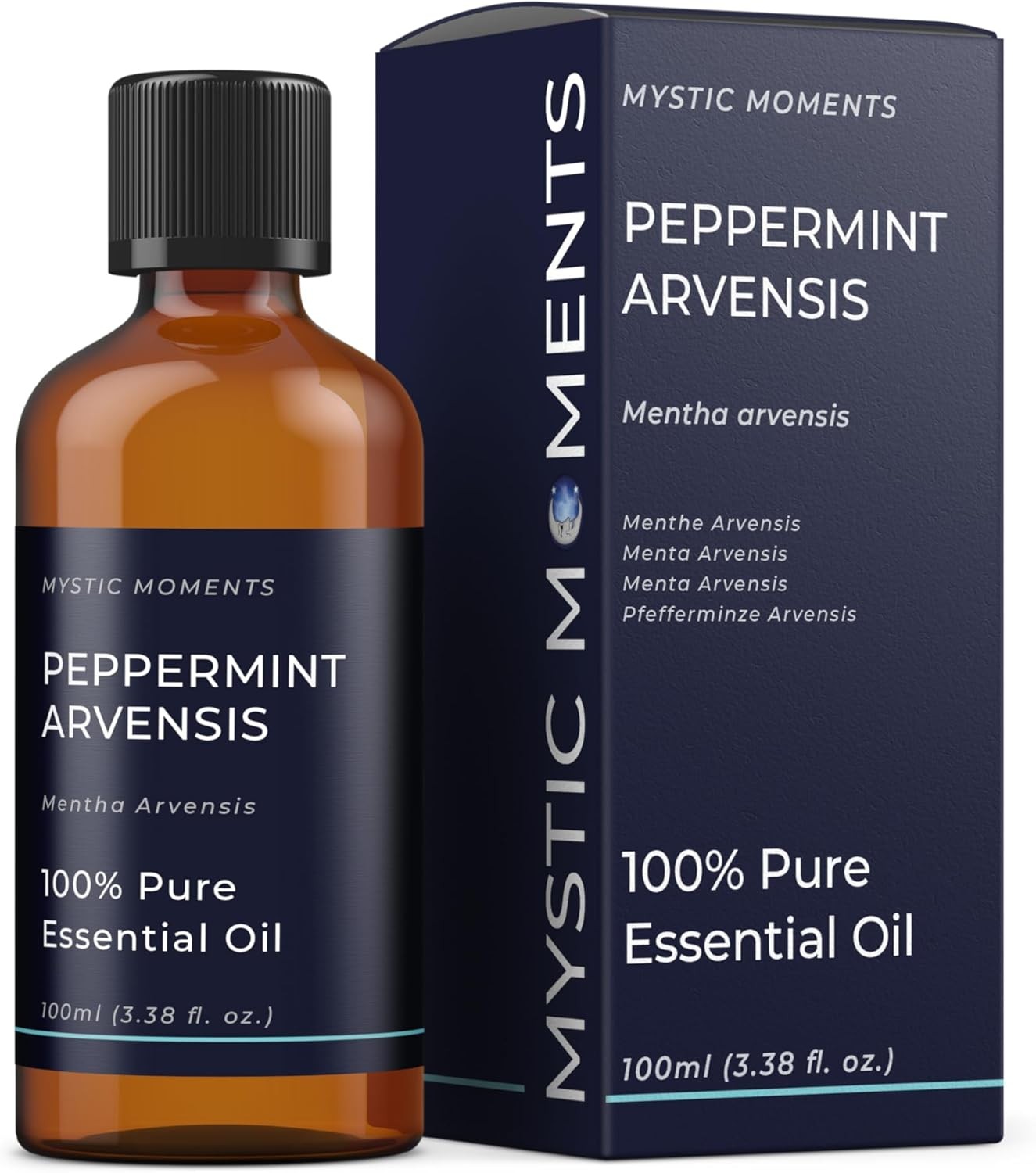 Mystic Moments | Peppermint Arvensis Essential Oil 100ml - Pure & Natural Oil f