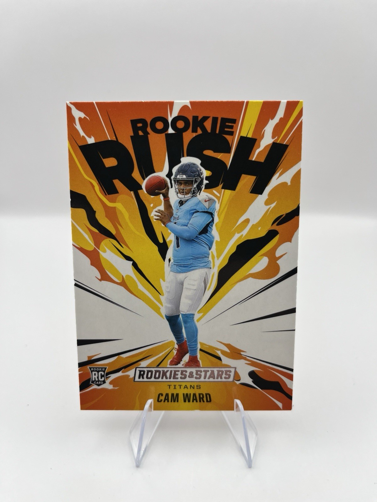 2025 Rookies & Stars ROOKIE RUSH Cam Ward #3 Titans RC