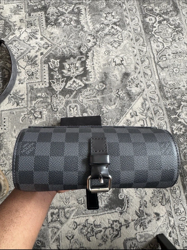 Louis Vuitton Watch Roll Case Damier Print - Image 2 of 4