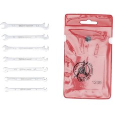 JEU DE 7 CLES PLATES DOUBLES - 3 à 5,5 mm