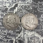1952 & 1952 D  Franklin Halves Exact Coins Pictured -FV101