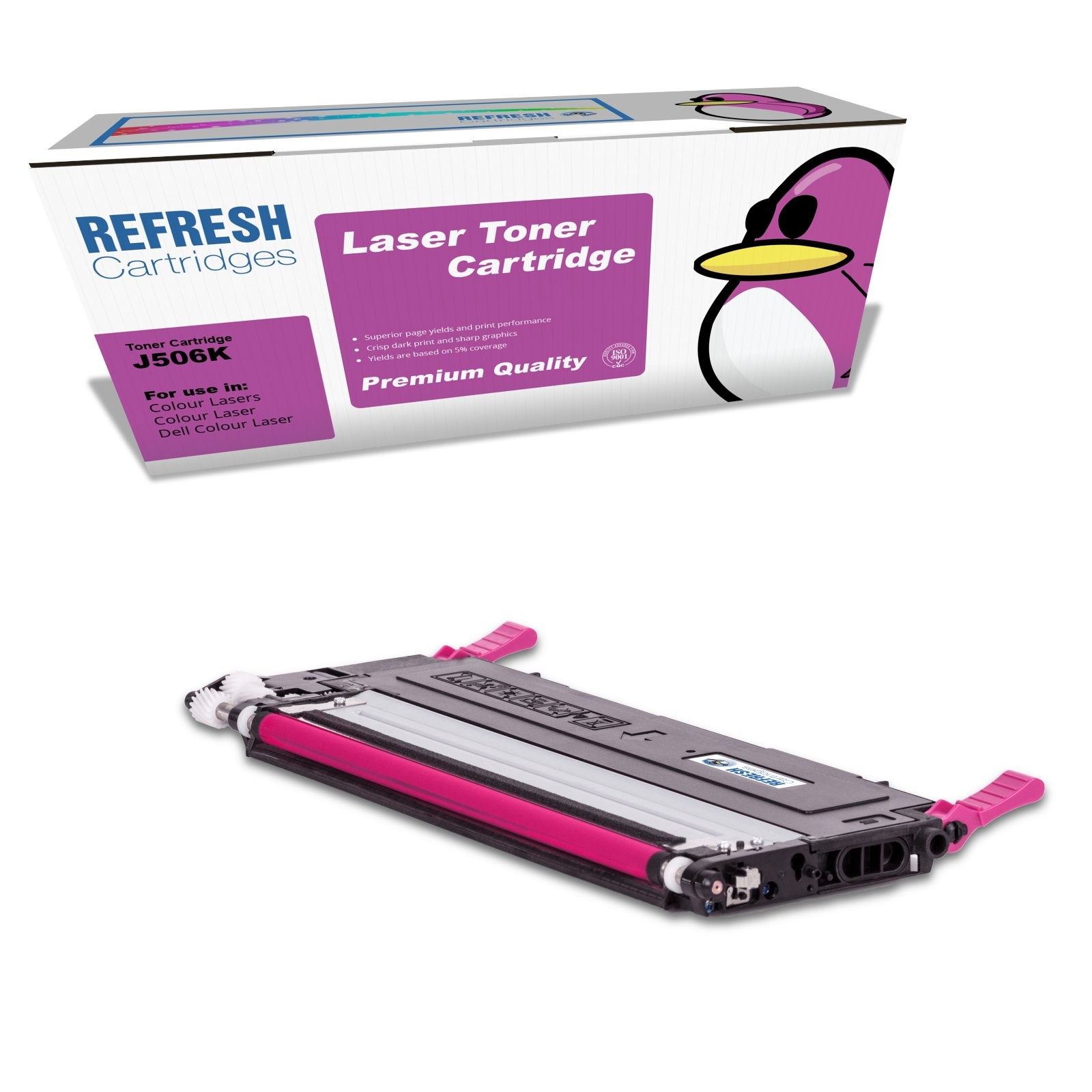 Refresh Cartridges Magenta J506K Toner Compatible With Dell Printers
