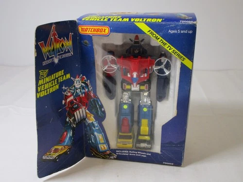 1984 MATCHBOX VOLTRON I MINIATURE WARRIOR SPACE ROBOT WITH BOX DIE-CAST TOY