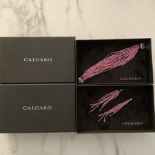 Juego Pulsera y Pendientes Calgaro Plata Rosa Nuevo En Cajas