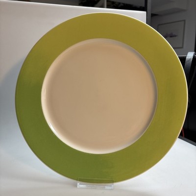 2510004 Dibbern Fine Bone China Grün Speiseteller Platzteller groß 30,5 cm DM