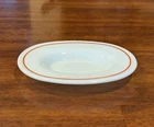 Vintage PYREX Autumn Harvest GRAVY BOAT #77-U Milk Glass UNDERPLATE