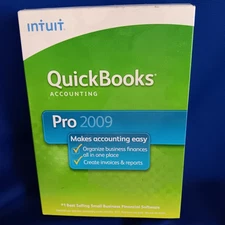 Intuit Quickbooks Accounting Desktop Pro 2009 for PC Windows XP/Vista