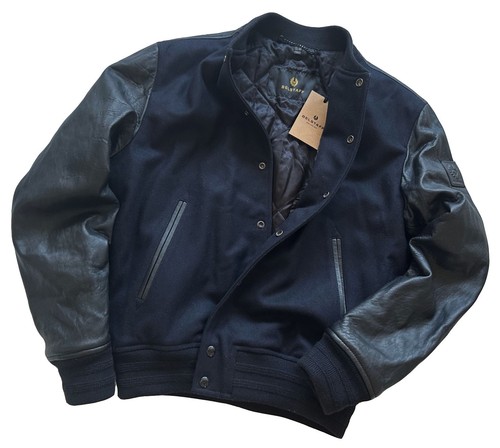 BELSTAFF HARDLEY WOOL / LEATHER BOMBER JACKET BNWT RARE Sz: L UK/US48/IT50 - Picture 13 of 17