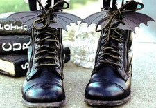 Bat Wings Shoe Accessories for Halloween Gothic Fashion and Cosplay  3D Printed