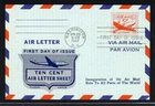 UNITED STATES FLUEGEL COVER LOT #40 1947 10c Air Mail Aerogramme FDC Silver $$$