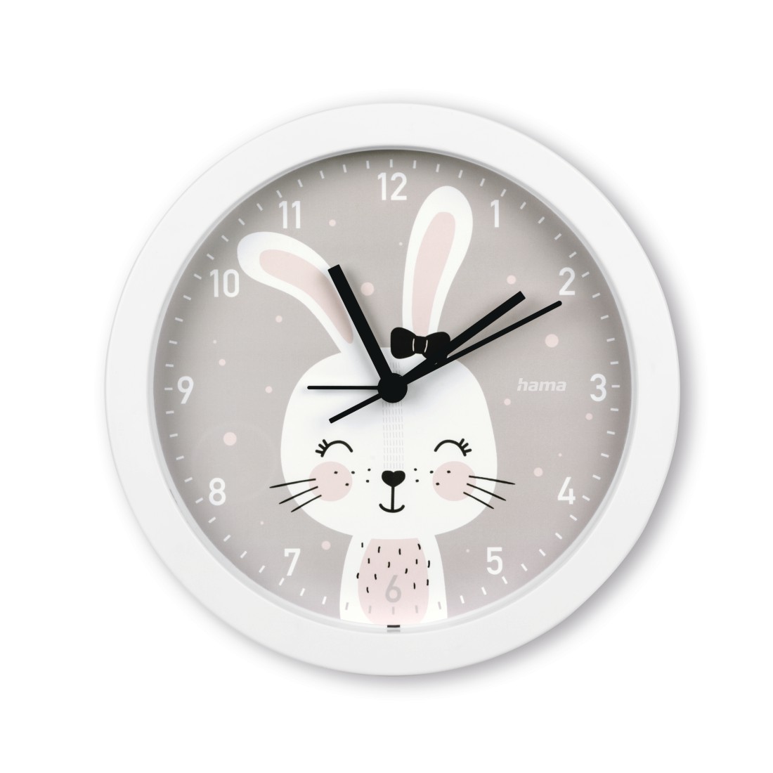 Horloge pour enfant Maui Ø16cm dotée d'un réveil précis et d'un affichage grand format argenté