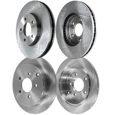 Front and Rear Disc Brake Rotors For 2002-2004 Chevrolet Venture AWD