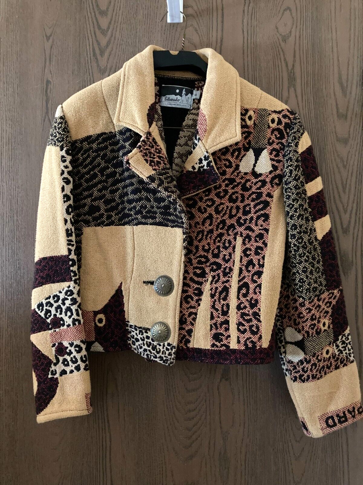 Silverado Tapestry Jacket Leopard Theme Waist Len… - image 1