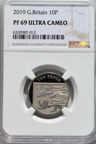 2019 10p Ten Pence NGC Proof PF69 Great Britain