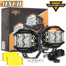 Auxbeam 4 480w Led Work Lights Pods Yellowwhite Side Shooter Fog Atv Utv Boat