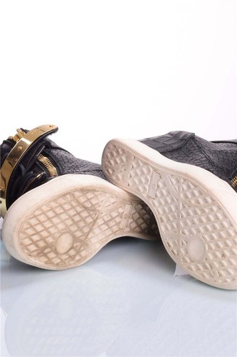 Zapatillas altas GIUSEPPE ZANOTTI negro dorado talla 37 - Imagen 11 de 11