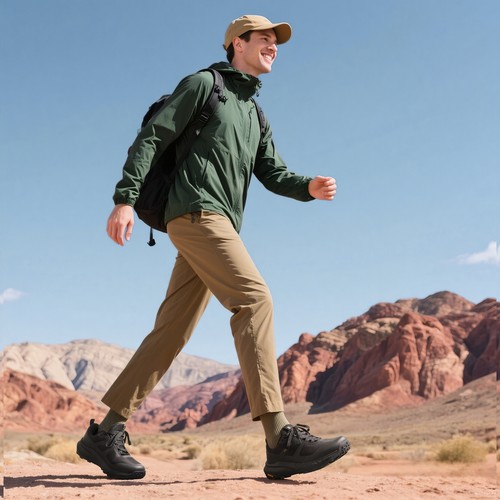 NORTIV 8 Men's Waterproof Hiking Shoes Lightweight Walking Sneakers Arch Support - Picture 11 of 35