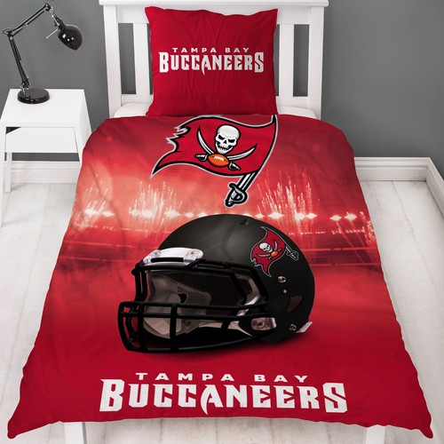 NFL American Football Bettwäsche Tampa Bay Buccaneers Linon 135x200 cm 80x80 cm - Bild 3 von 9