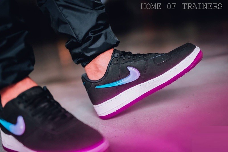 Nike Air Force 1'07 Premium 2 Gelee Rauschen Schwarz Fuchsie Blau Herren Viele sorten Nike Air Force 1'07 Premium 2 Gelee Rauschen Schwarz Fuchsie Blau Herren Viele sorten